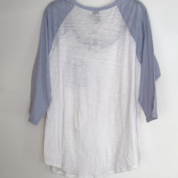 Torrid one 1X NWT quarter sleeve T-shirt blue and white Disney Collab - Picture 3 of 3